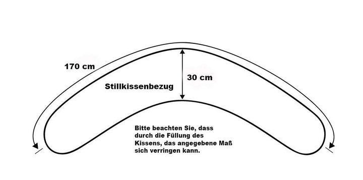 sei Design Stillkissen 170×30 cm – ergonomisch geprüftes Unterstützungskissen für Erwachsene – leise