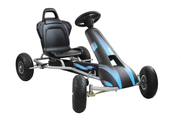 Ferbedo AR8P (Gokart/Kart in Silber/blau, ab ca. 5-11 Jahre) 112036, Silber/Blau