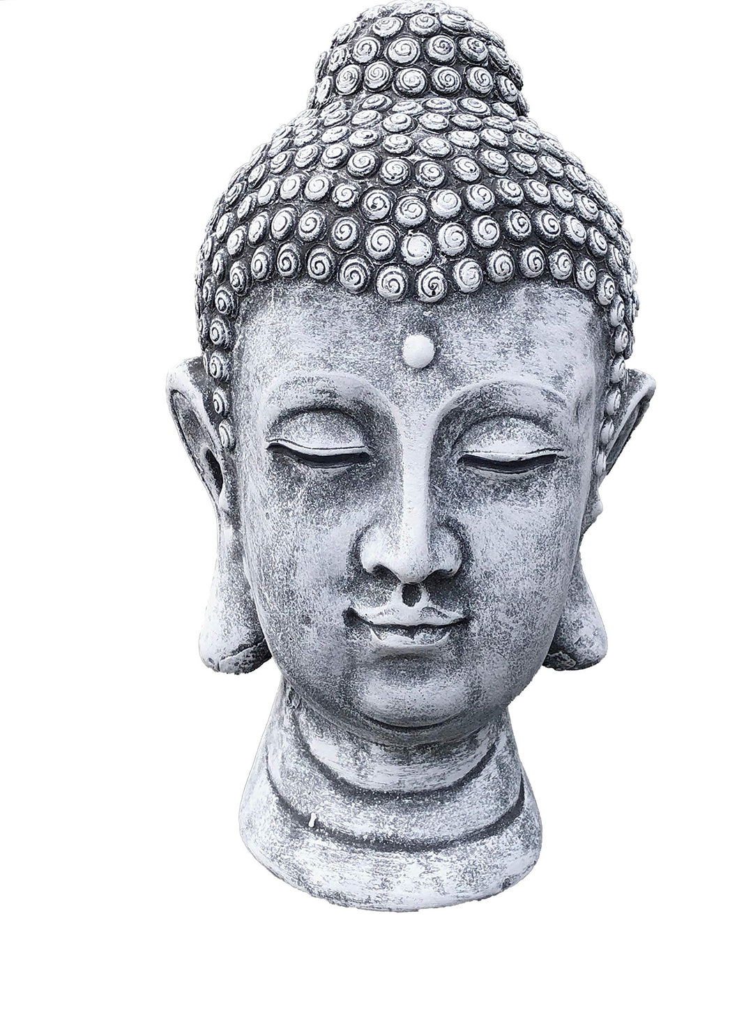 stoneandstyle Steinfigur Buddha Shiva Kopf, Frost- und wetterfest bis -30°C, massiver Steinguss