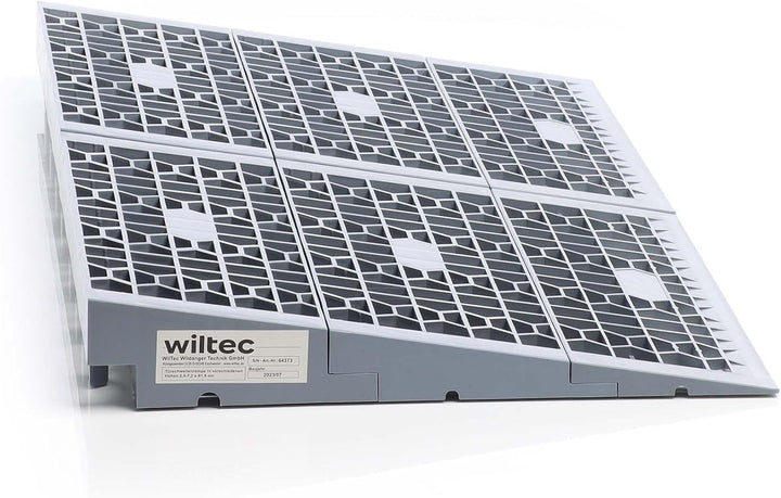Wiltec Türschwellenrampe in verschiedenen Höhen 0-25/25-50/50-76 mm mit 810 mm Breite für Rollstuhl