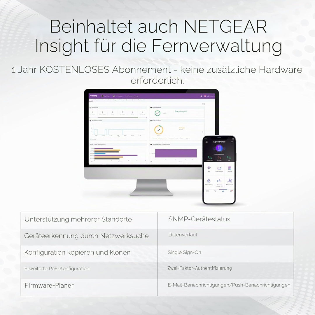 NETGEAR 10-Port 10G/Multi-Gigabit Ethernet Smart Switch (XS508TM): Managed, mit 8 Multi-Gig-Anschlüs