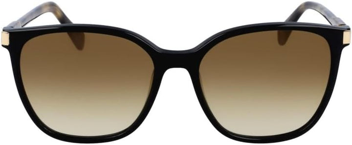 LONGCHAMP Damen LO612S Sonnenbrille, BLACK/HAVANA, 54
