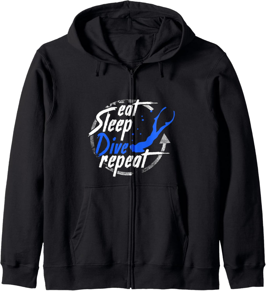 Freediving eat sleep Free dive Diving Apnea Ocean Sea Kapuzenjacke