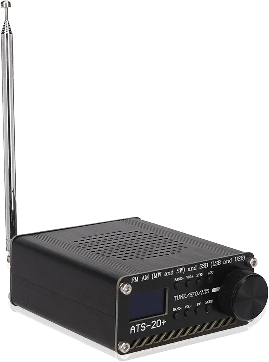 ATS 20+ Si4732 Funkempfänger, Multiband Funkempfänger mit Lautsprecher und Antenne für Camping Im Fr