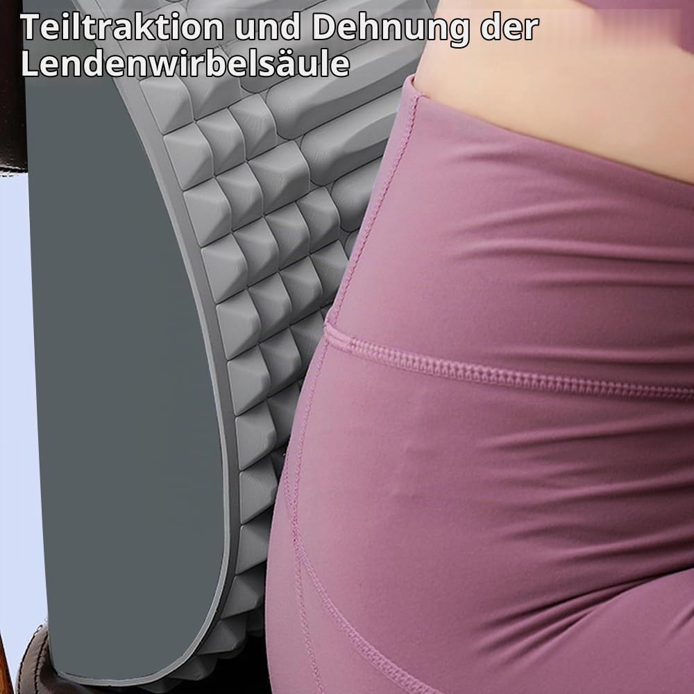 Jiahuade Lendenwirbelkissen Stützen Eva,Lendenkissen Orthopädisch,Nackenknacker Zur Linderung,Rücken