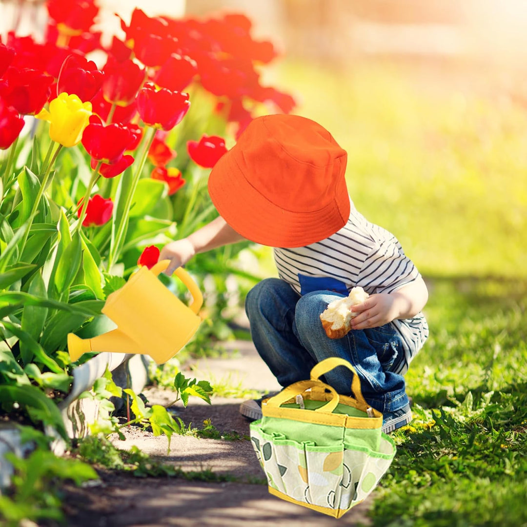 Kleinkind-Gartenset, Kinder-Gartenset, 11-teilig, inklusive Schaufel, Rechen, Giesskanne, Handschuhe
