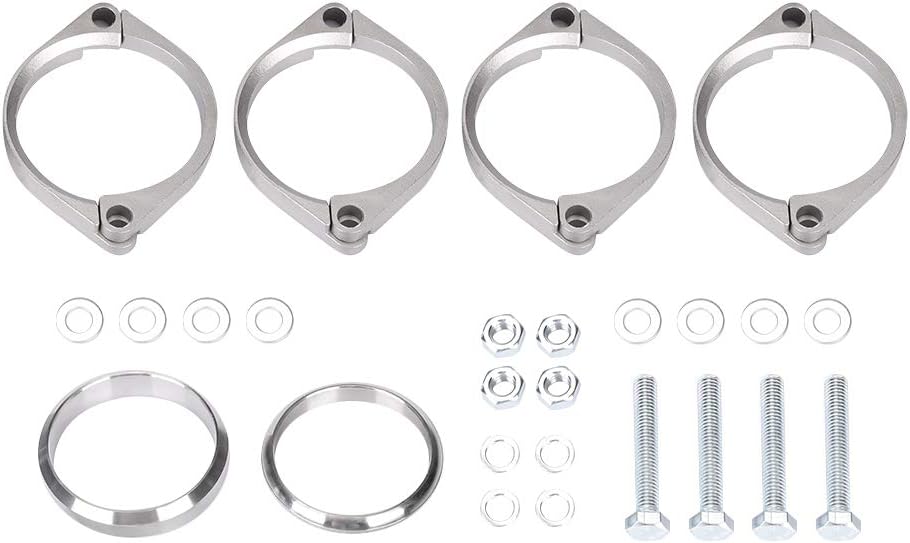 Verrostet auspuff flansch schalldämpfer zurück kasten reparatur klemmhalterungen fit für e46 m3