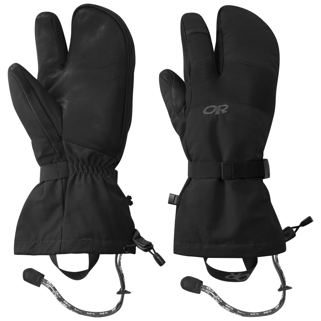 Outdoor Research Herren Handschuhe Highcamp 3-Finger L Schwarz, L Schwarz