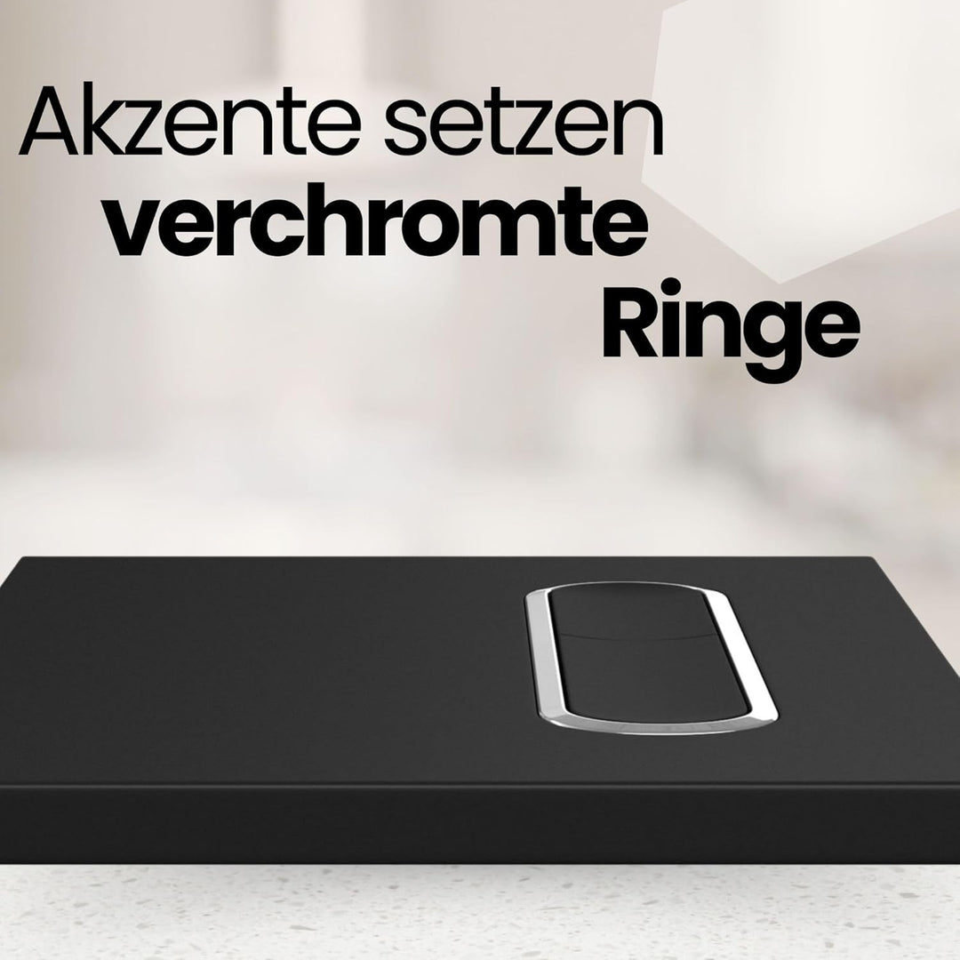 MYLAVABO Drückerplatte WC Betätigungsplatte passend für Geberit Sigma Vorwandelement für Geberit Spü