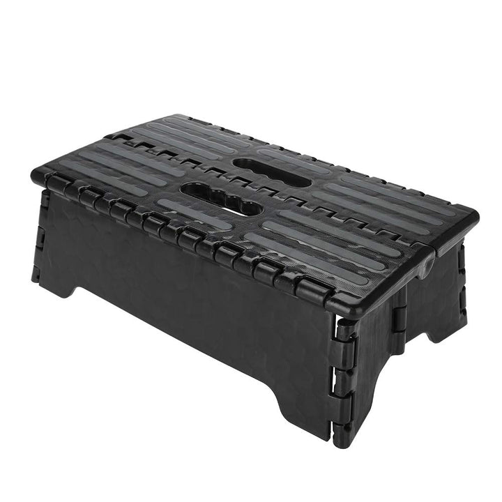 Dioche Tritthocker Klappbarer Tritthocker, tragbarer Tritthocker für oben Auto/Bad, Schwarz, 38 x 21