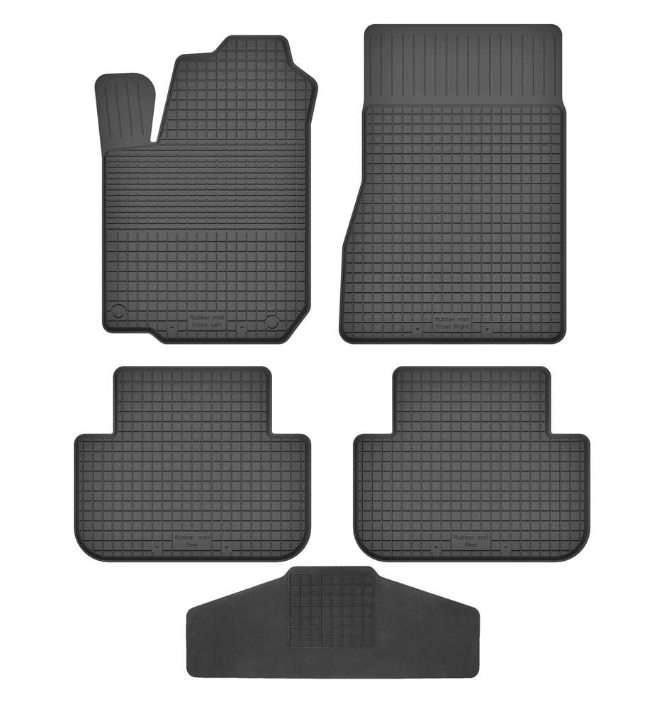 Fussmatten Vorne, Hinten + Tunnel für Peugeot 407 / SW/Coupe 2004-2011 Gummi Gumimatten Vorne, Hinte