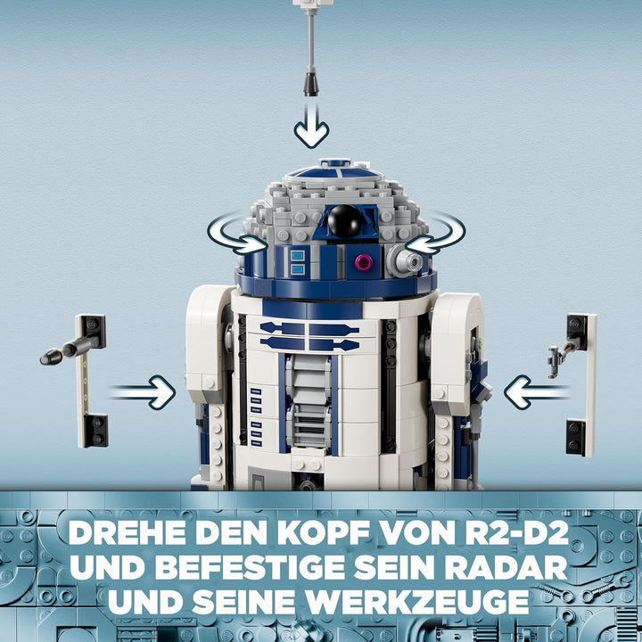 Lego Star Wars R2-D2, Modell-Set für Kinder, Jungen & Mädchen, baubare Spielzeug-Droidenfigur mit 25