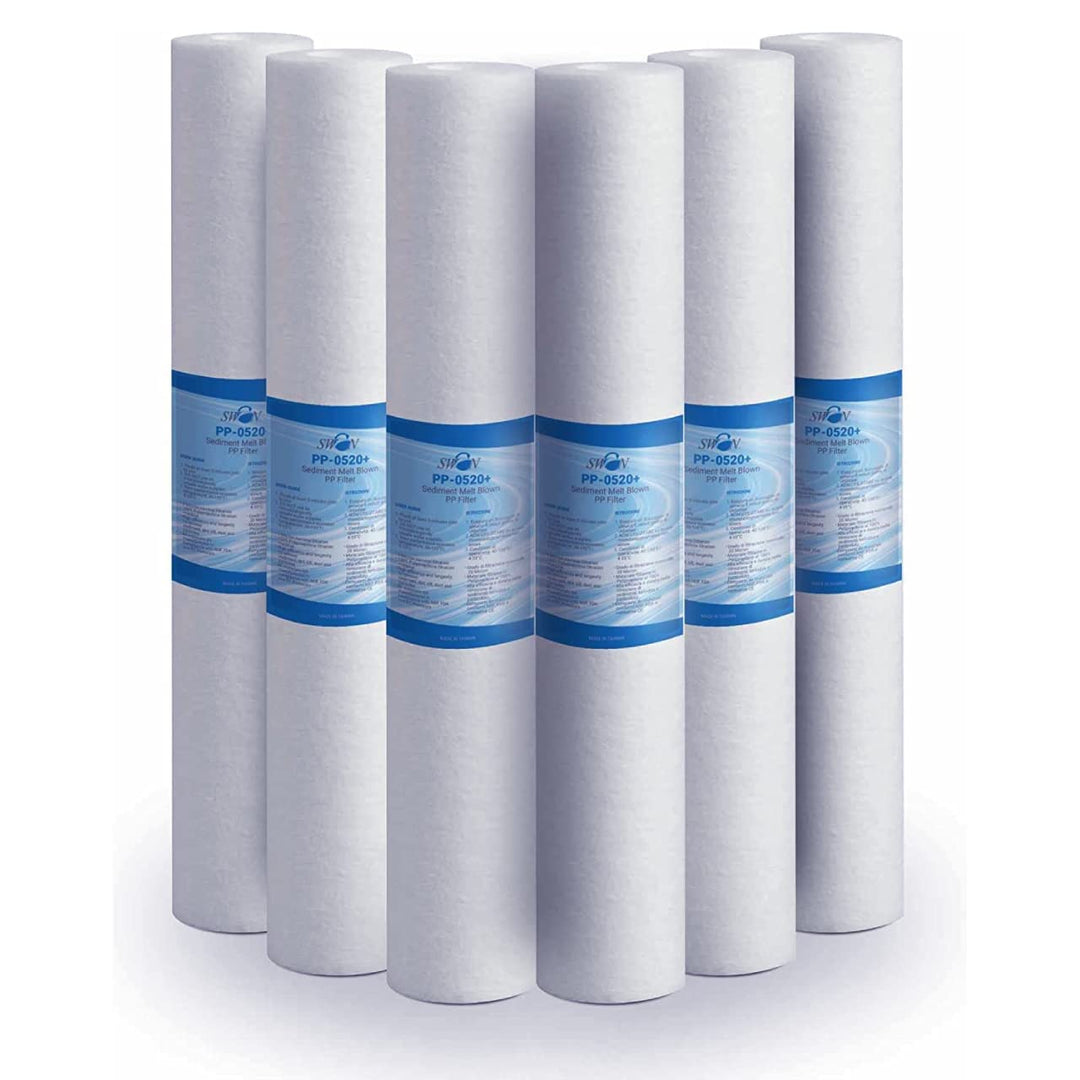 Sedimentfilter 20 Zoll 5 Mikron Ultrafiltration Schwan. Beseitigt Sand, Schlamm und Rostpartikel und