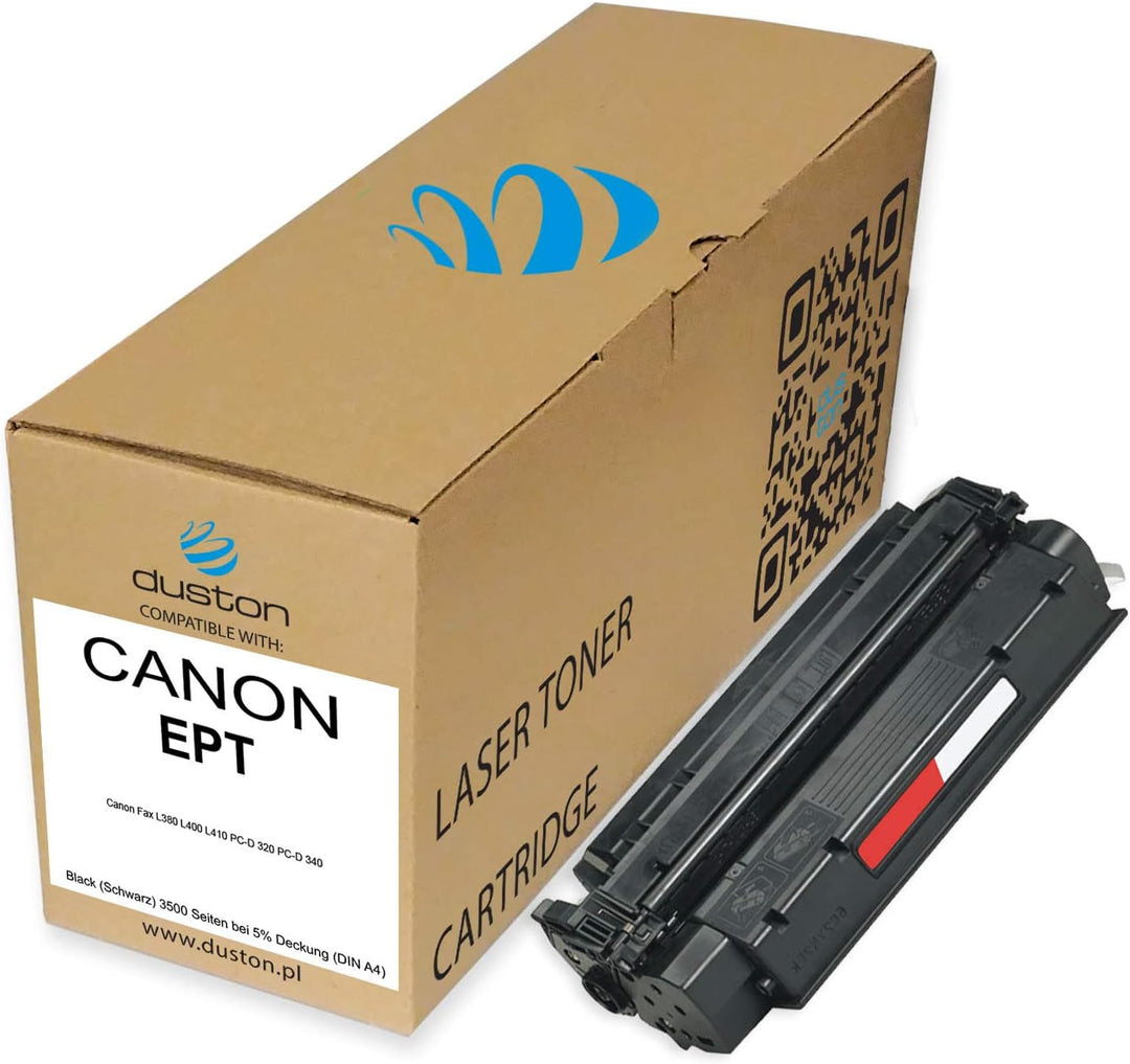 duston EPT, 7833A002 Schwarz Toner kompatibel zu Canon Fax L380 L400 L410 PC-D 320 PC-D 340