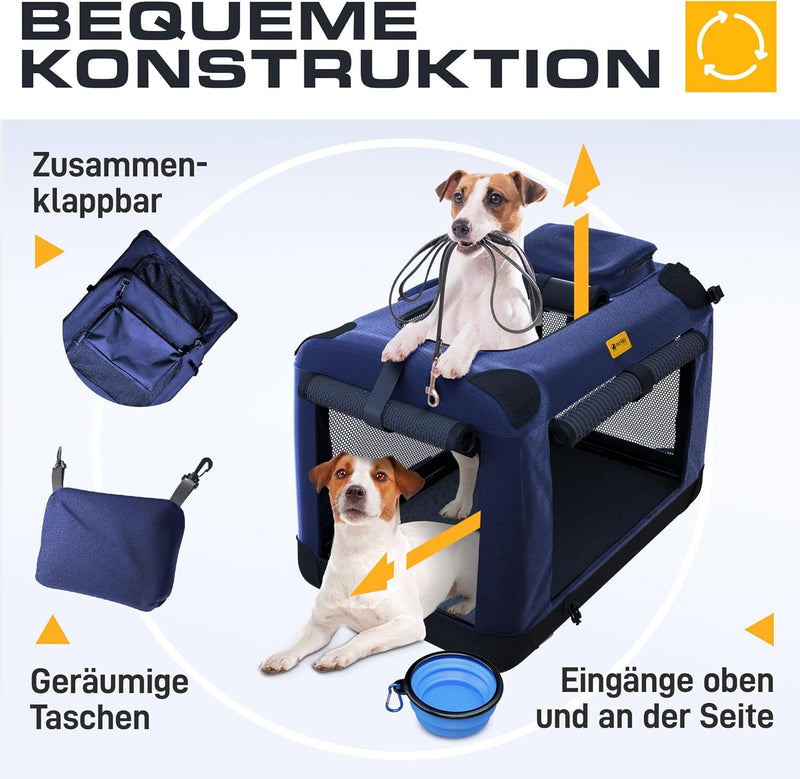 Dog Travel Crate Dog Carrier Pet Carriers for Dogs Small Dog Car Crate Carrier Collapsible Dog Crate