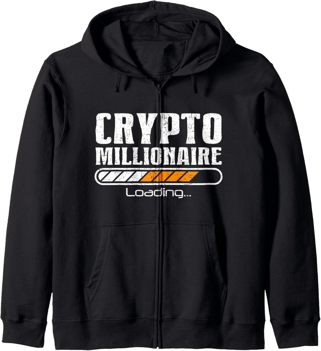 Lustiger Bitcoin Krypto Kryptowährung Krypto Millionär Kapuzenjacke