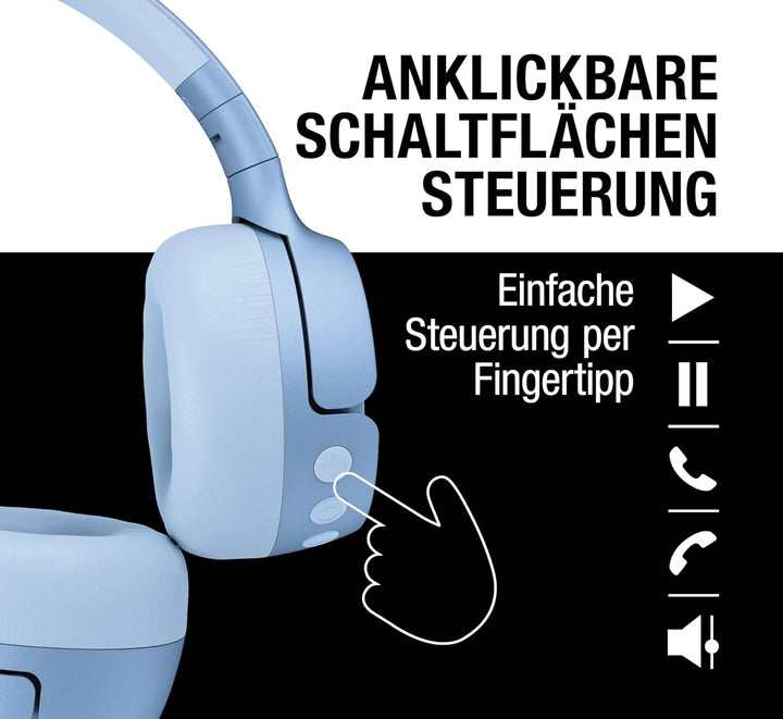 Fresh 'n Rebel Code Fuse, Bluetooth-Kopfhörer on-Ear, kabellos, 30 Stunden Spielzeit, mit Mikrofon u