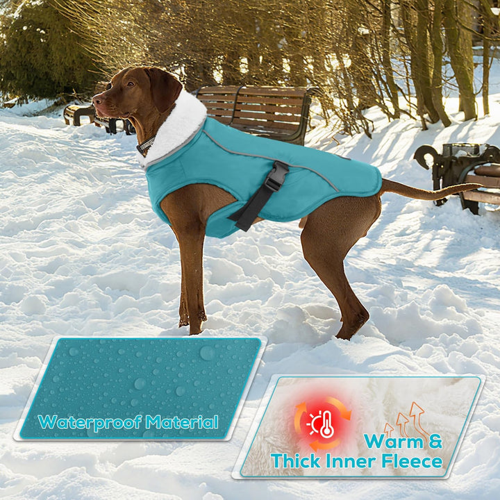 EMUST Hundewintermantel, dicke winddichte Winter-Hundejacke, Haustier-Hundewintermantel für kleine/m