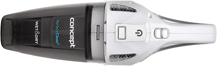 CONCEPT Hausgeräte, Concept Handstaubsauger VP4370 Perfect CLEAN 14,8 V Wet and Dry, Weiss, 0.45 lit
