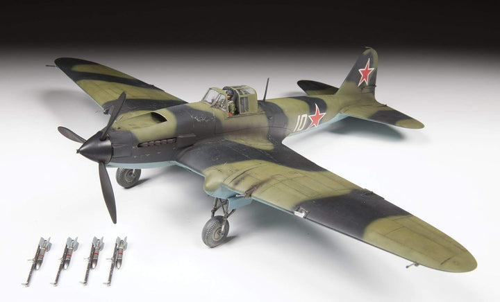 Zvezda 530004825 1:48 IL-2 Stormovik - Modellbausatz,Plastikbausatz, Bausatz zum Zusammenbauen, deta