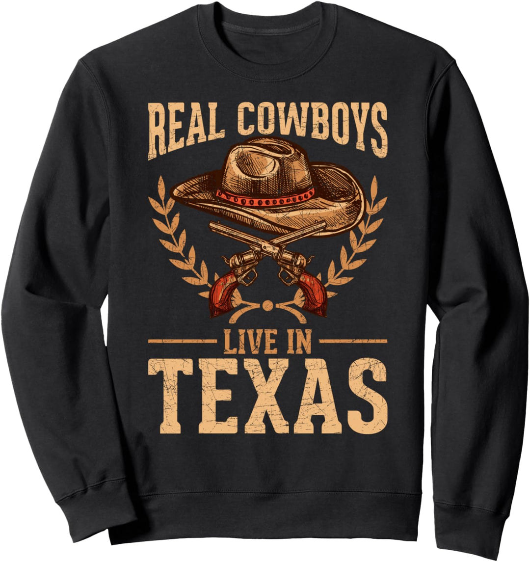 US-Bundesstaat Texas Flagge patriotischer Texanischer Cowboyhut USA Texas Sweatshirt