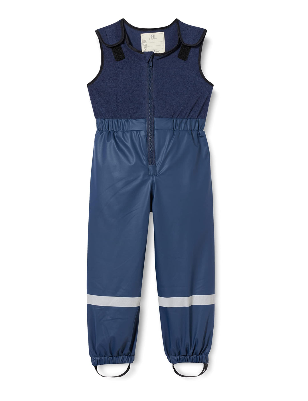 Playshoes Unisex Kinder Matschhose Regenlatzhose Fleece-Futter Wind-und wasserdichte Regenhose Regen