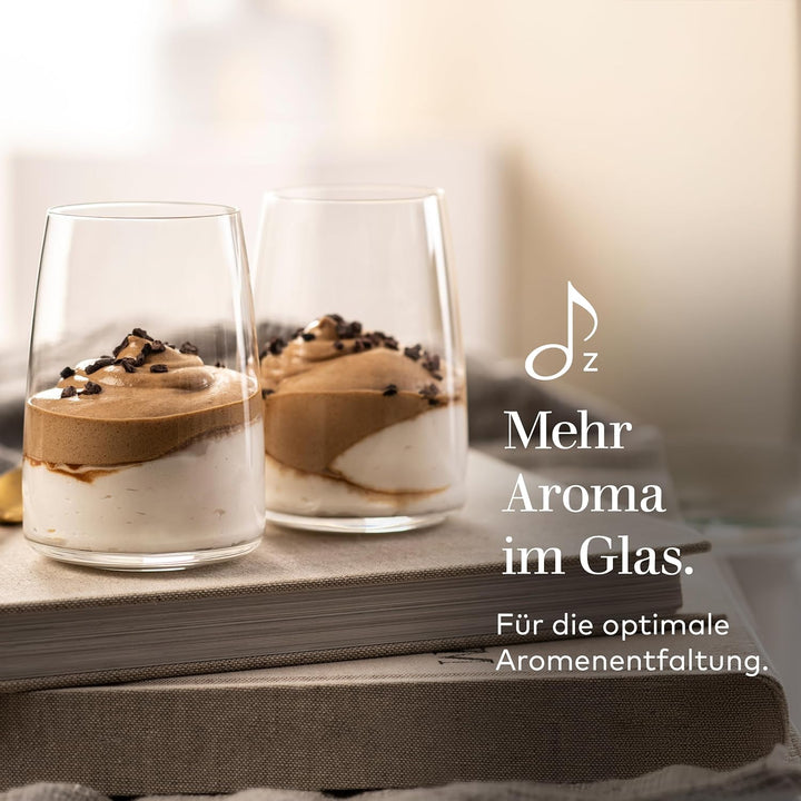 Zwiesel Glas Universalbecher Vivid Senses (4-er Set), vielseitig einsetzbare Trinkgläser, spülmaschi