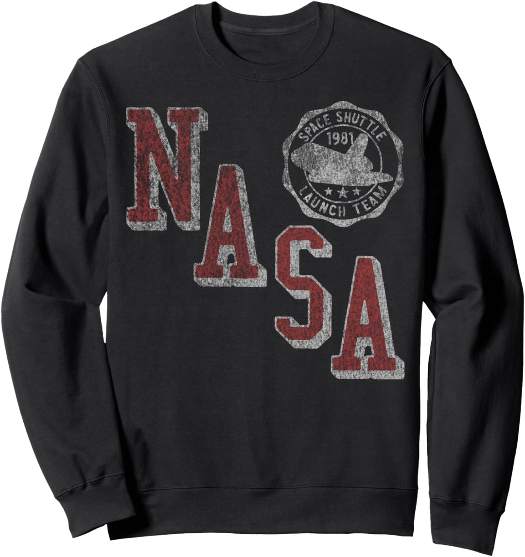 NASA Launch Team Collegiate Letters Vintage Sweatshirt