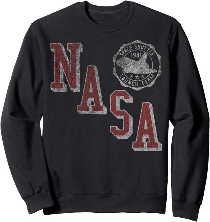 NASA Launch Team Collegiate Letters Vintage Sweatshirt