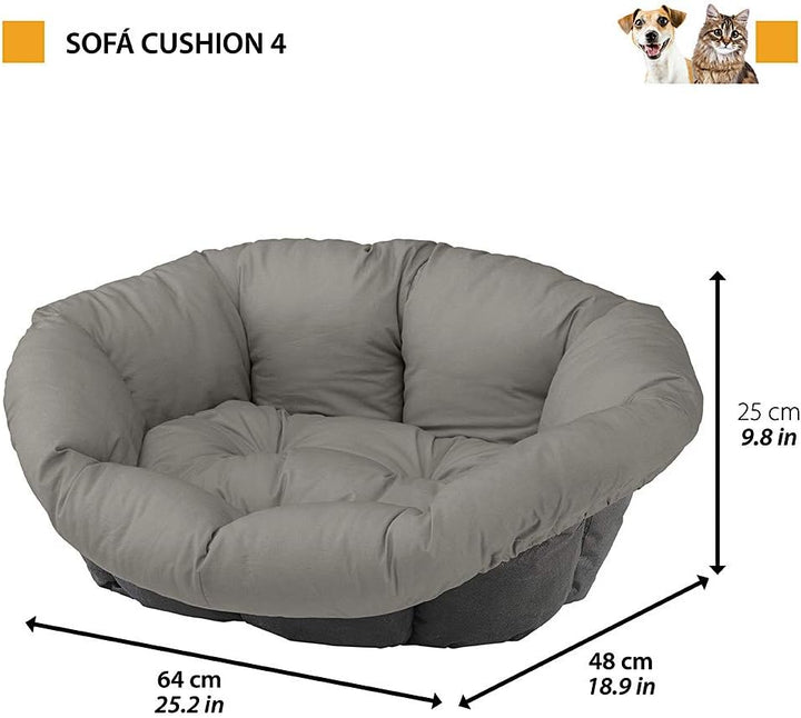 Ferplast Hundekissen, Hundebett und Katzenbett SOFA 'CUSHION 4 Kissen für Haustiere, gepolsterter Be