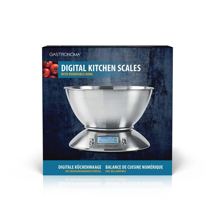Gastronoma Küchenwaage - Küchenwaage Digital - Waage Küche - Integrierter Timer - Temperatursensor -