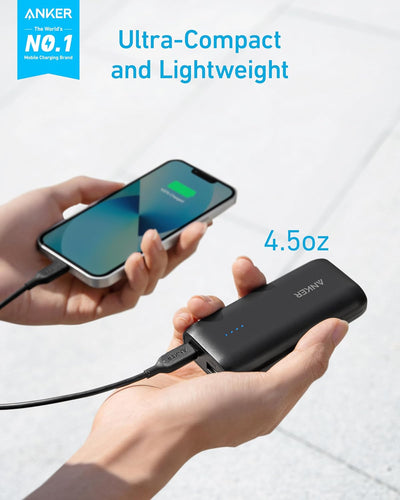 Anker 321 Powerbank (PowerCore 5K), 5200mAh externer Akku, Geeignet für iPhone Serien 12 und 13, Sam