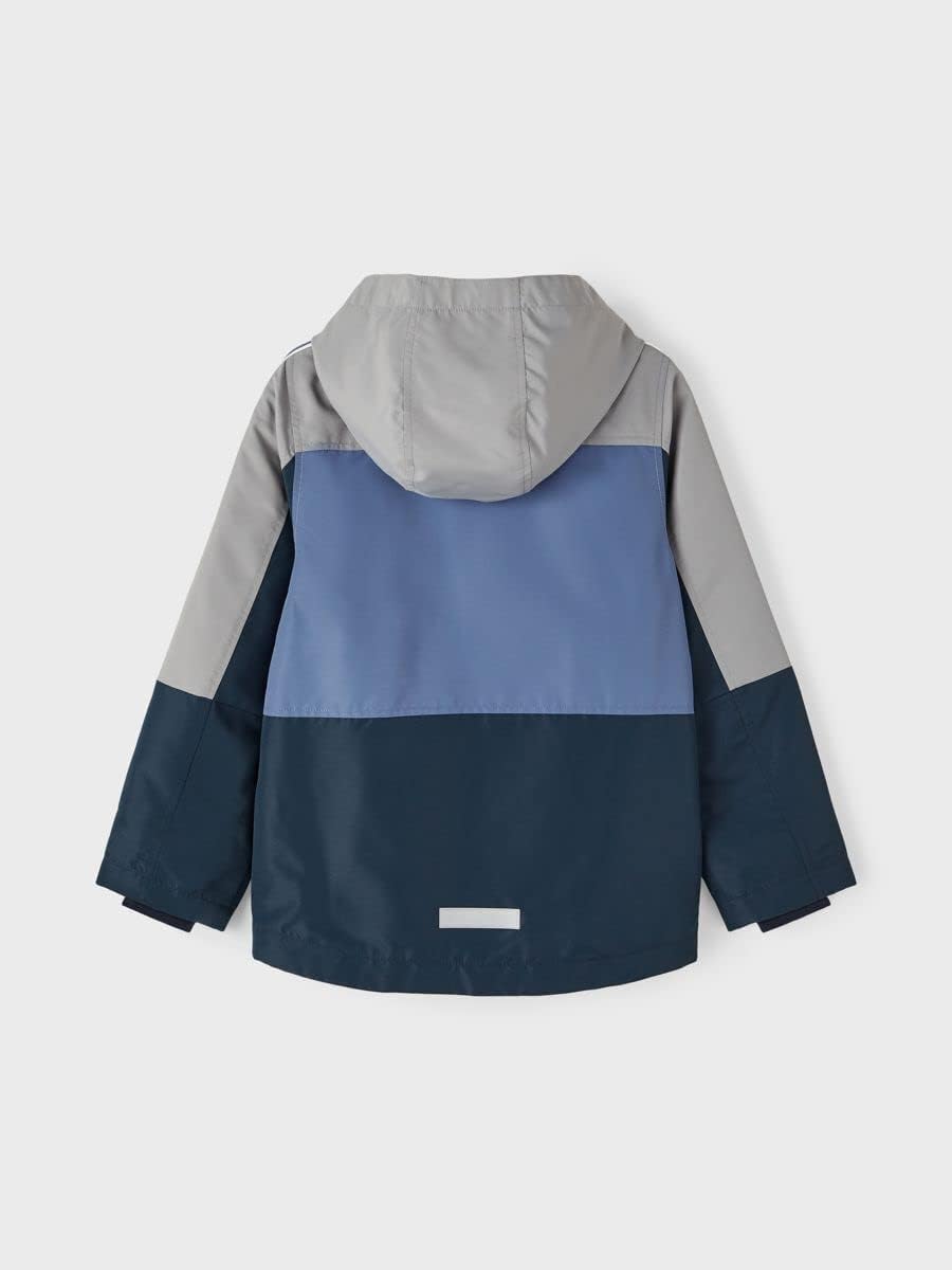 NAME IT Maxx Jacket Blue Block Männer Jacke grau/blau Streetwear 140 grau/blau, 140 grau/blau