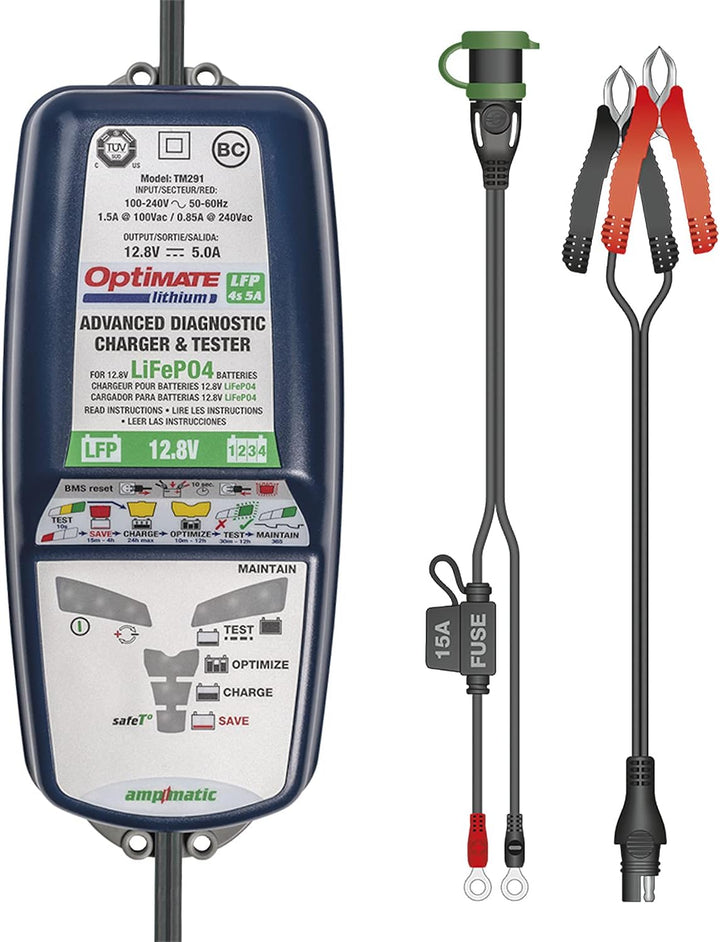 Optimate Lithium Batterieladegerät - speziell für Lithium Ionen Akkus von Tecmate