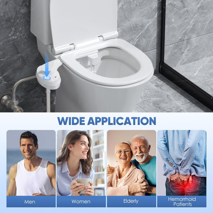 Bidet Einsatz Für Toilette, SenDeluz Nicht Elektrisch Bidet Einsatz Einziehbare Selbstreinigende Dop