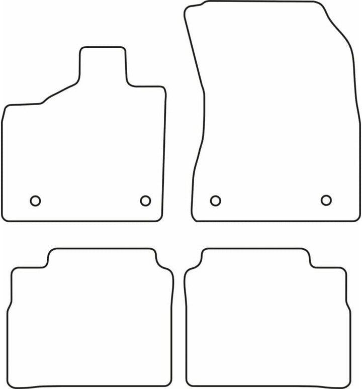 AUTO-STYLE Autoteppiche Velours kompatibel mit Nissan X-Trail IV (T33) 2022-