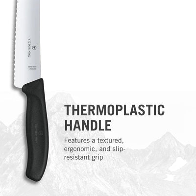 Victorinox, Swiss Classic, Profi Konditorsäge, Extra Scharfe Klinge, Wellenschliff, 22 cm, Robuster