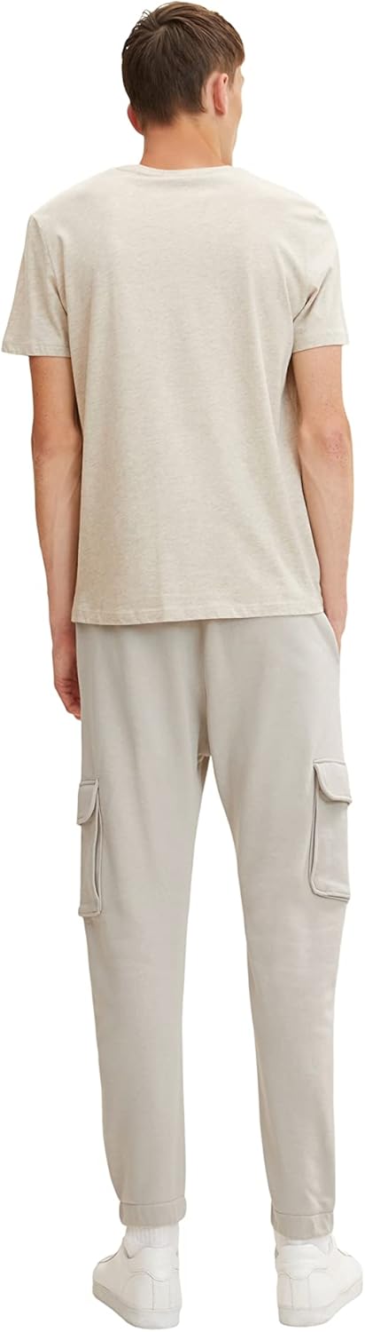 TOM TAILOR Denim Herren Cargo Jogginghose M 11754 - Light Dove Grey, M 11754 - Light Dove Grey