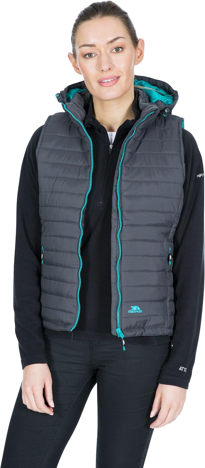 Trespass Damen Aretha Warme Gepolsterte Jacke Mit Abnehmbarer Kapuze (1er Pack) XXS Carbon, XXS Carb