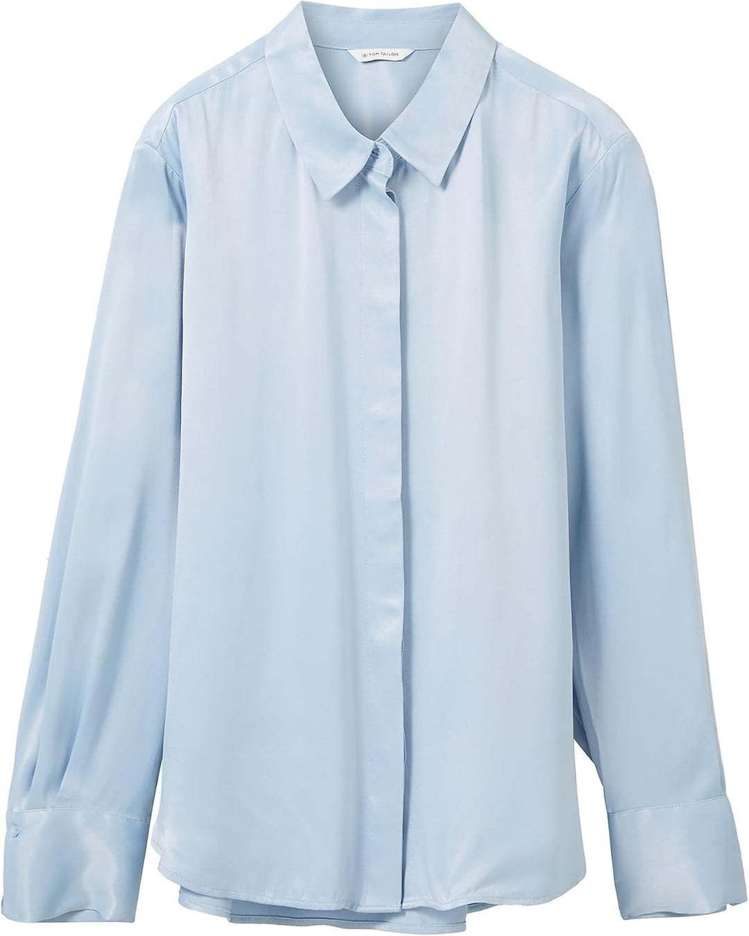 TOM TAILOR Damen Basic Satin Bluse 36 26320 - Stonington Blue, 36 26320 - Stonington Blue