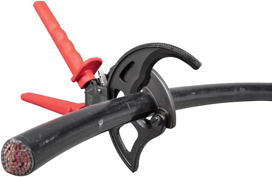Klein Tools Kabelschneider, Ratschen-Kabelschneider, schneidet bis zu 1000 MCM, ideal für die Kabelv