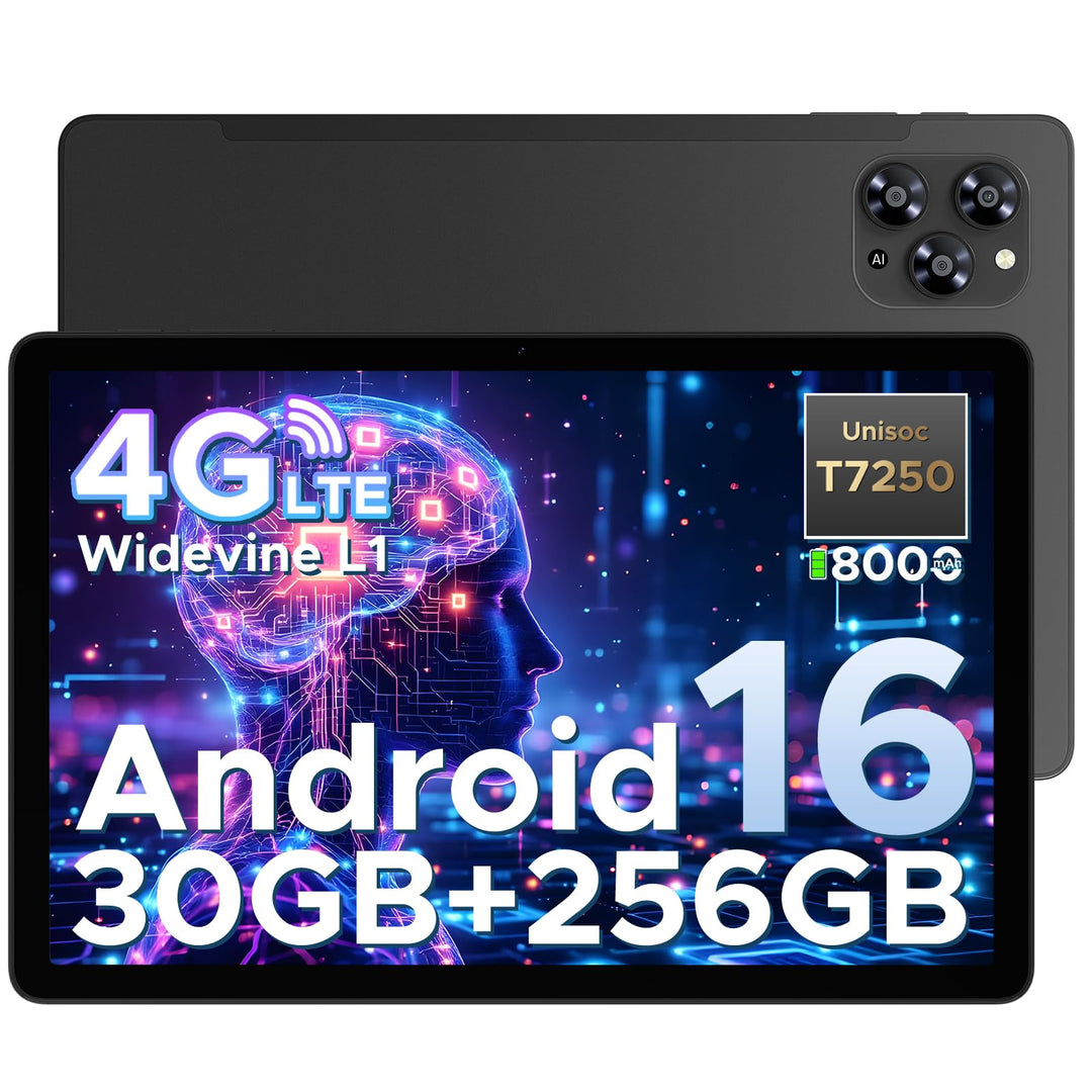 DOOGEE Tab G6 Android 16 Tablet 11 Zoll, 30GB RAM + 256GB ROM Tablet mit SIM Card Slot, 90Hz Display