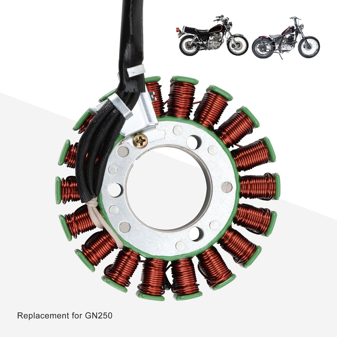 GOOFIT 18 Spule Motorrad Magneto Stator Spule Zündgenerator Motor Zubehör Ersatz für GN250