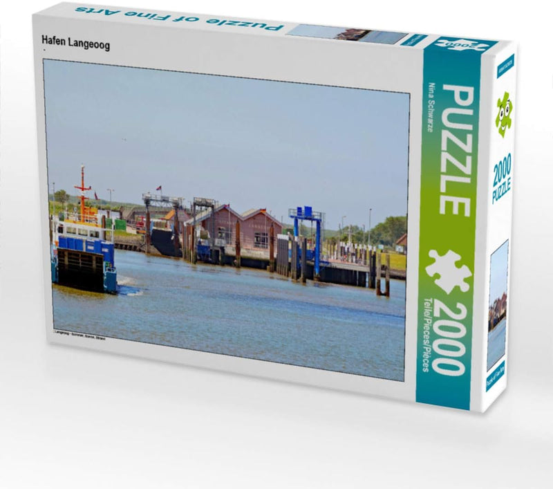 CALVENDO Puzzle Hafen Langeoog 2000 Teile Lege-Grösse 90 x 67 cm Foto-Puzzle Bild von Nina Schwarze,