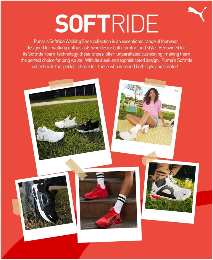 PUMA Unisex Softride Enzo Evo Better Remix Laufschuhe 44 EU Schwarz Weiss, 44 EU Schwarz Weiss