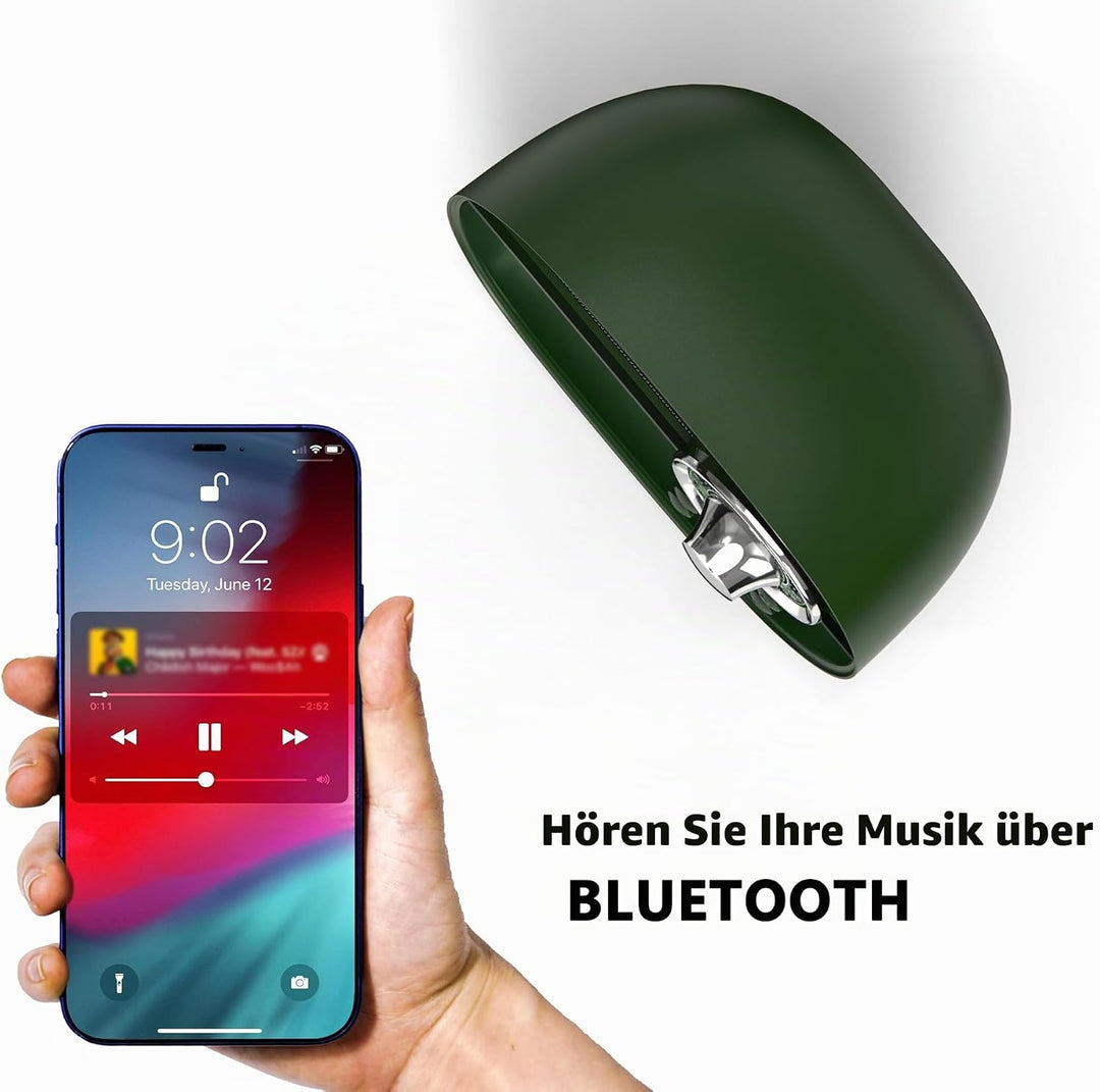 iTOMA Retro Wecker mit Bluetooth, Vintage FM Radio, Freisprecheinrichtung, Nachtlicht, Unterstützung