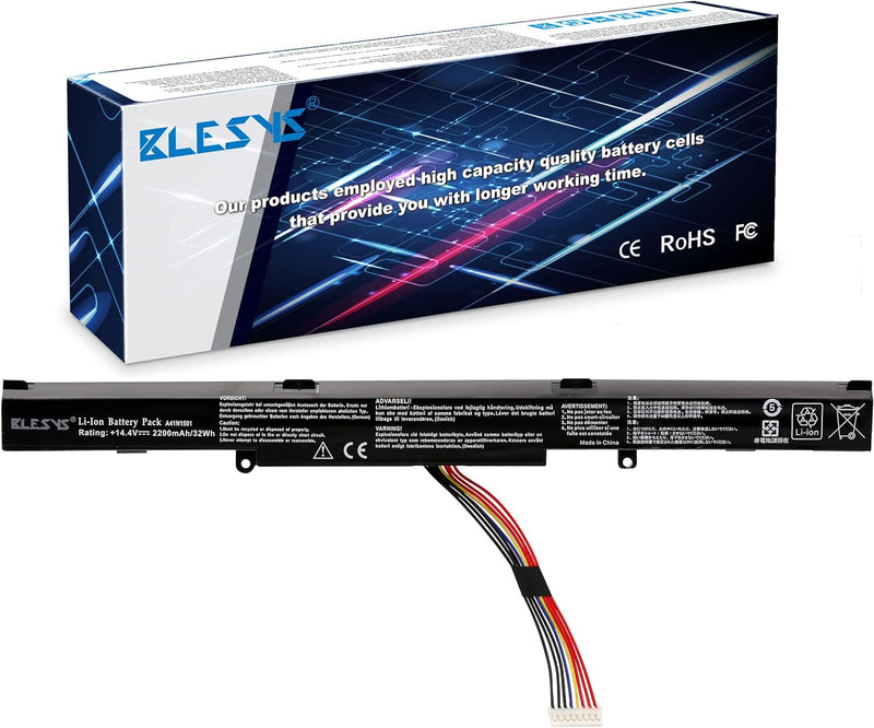 BLESYS Laptop Akku für ASUS N552 N552V N552VW N552VX N552VW-FY204T N552VX-FY200T N552VW-FI202T n552v