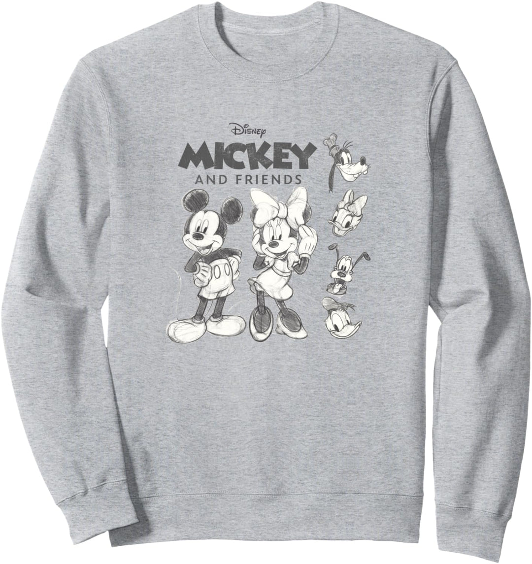 Disney Mickey And Friends Sketches Logo Sweatshirt
