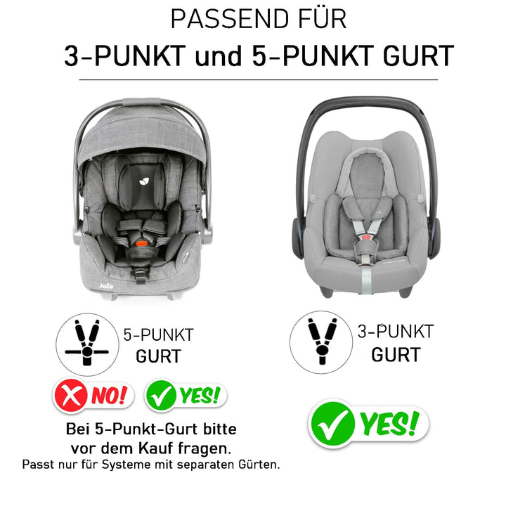 BABEES© Wattierte Velvet Winter Einschlagdecke mit Füllung für Babyschale Autositz, Universal,Baby D