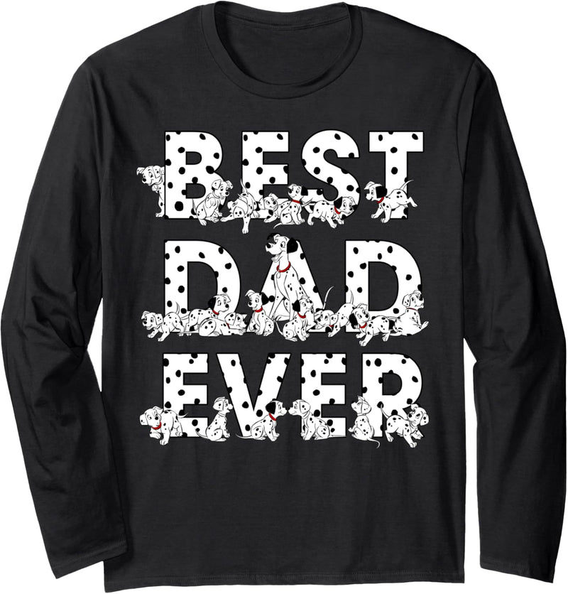 Disney 101 Dalmatians Best Dad Ever Langarmshirt